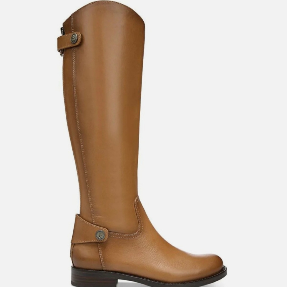 Sam Edelman Mikala Leather Riding Knee-High Boots - Picture 2 of 11
